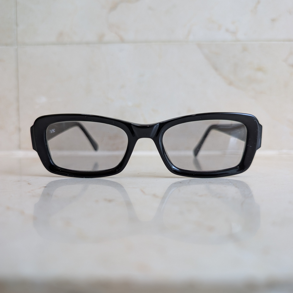 Dita Black Rectangular Glasses With Case - image 7